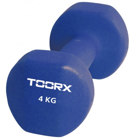 Neoprene barbell 4kg Blue Toorx