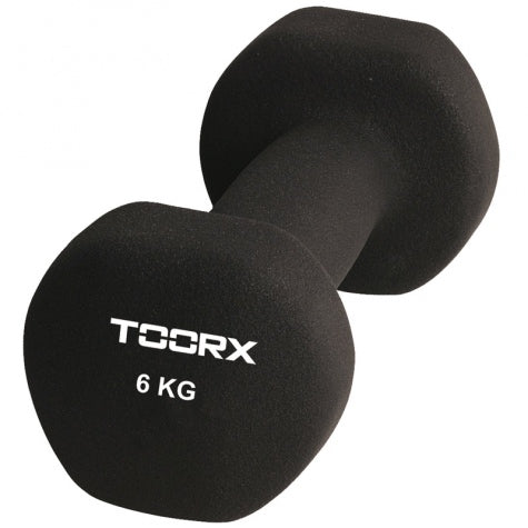Neoprene barbell 6kg Black Toorx