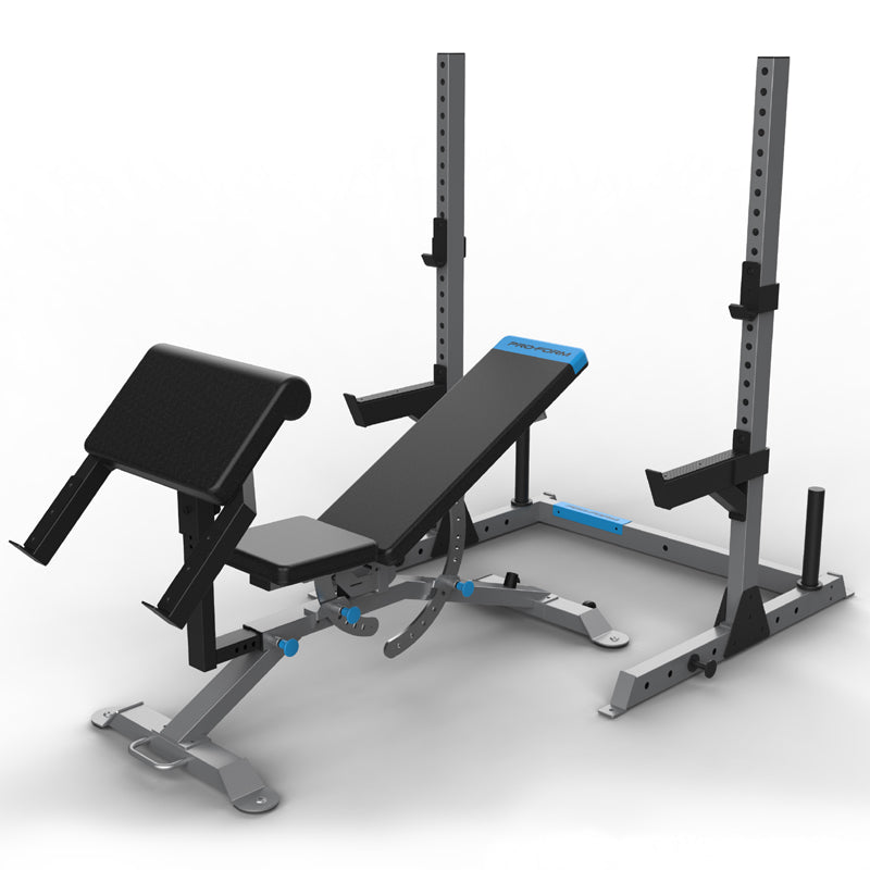 Multi-bench adjustable with Olympic System PROFORM uprights