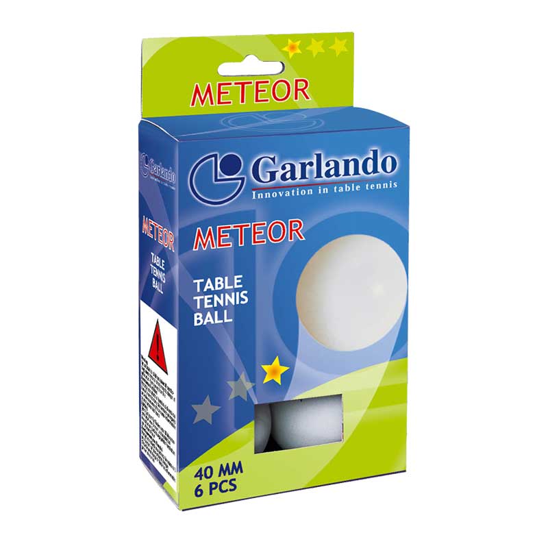 6 Μπαλάκια Ping Pong METEOR 1star Garlando