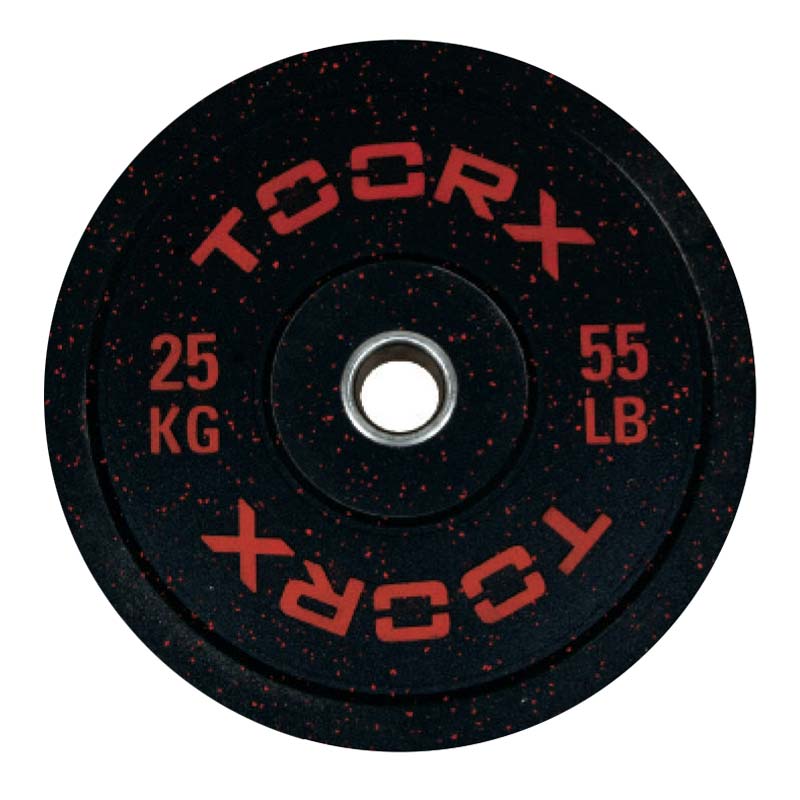 Ολυμπιακός Δίσκος Bumper Crumb 25kg 45cm Toorx