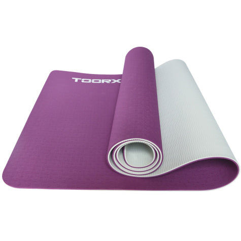 Mattress Professional DUAL COLOR Yoga MAT-184 (burgundy red/pearl)-Toorx