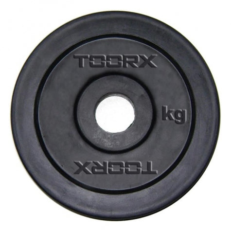 Μαύρος Πλαστικός Δίσκος 2 kg για Μπάρες Ø25mm Toorx