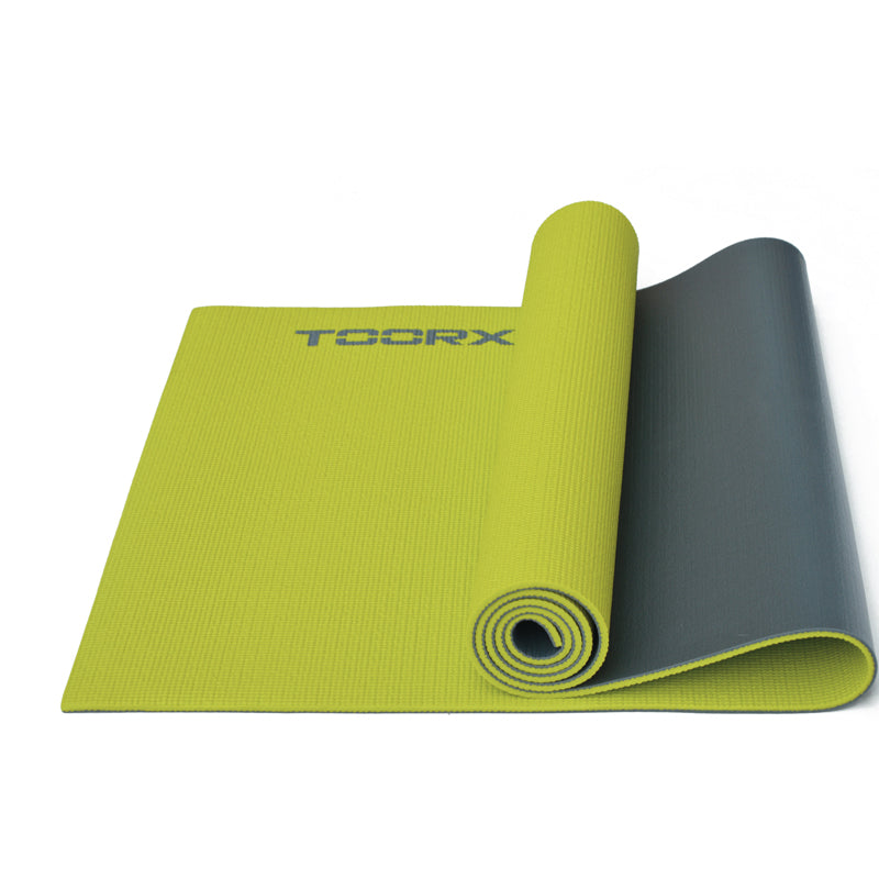 Yoga Mat (MAT-176) Green/Grey-Toorx